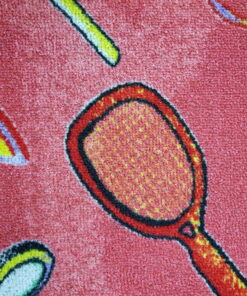 שטיח  מקיר לקיר לחדרי ילדים  ולגני ילדים טניס אדום